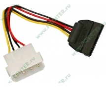 Переходник питания Molex -> SATA (4pin-15pin)