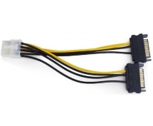 Переходник питания 2xMolex -> 8-pin (2x15pin-8pin) разъем на видеокарте