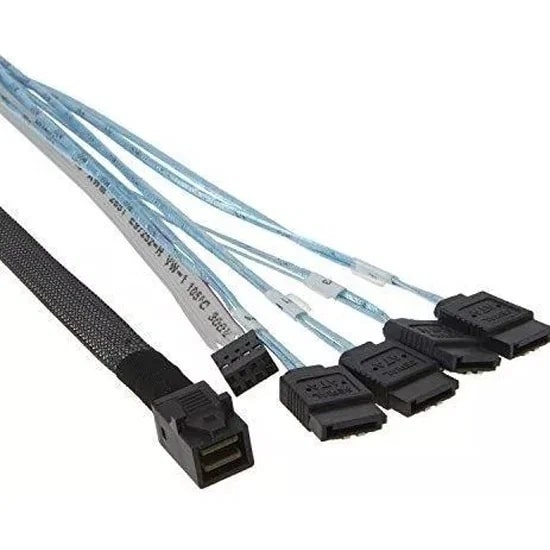 Кабель Cable SFF-8643 - 4*SATA (MiniSAS HD -to- 4*SATA), 1m (analog LSI00411, 2279800-R)