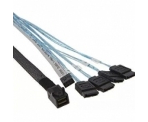 Кабель Cable SFF-8643 - 4*SATA (MiniSAS HD -to- 4*SATA), 1m (analog LSI00411, 2279800-R)