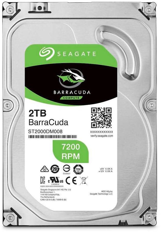 Жесткий диск  2TB Seagate Barracuda (ST2000DM008) <SATA3, 7200, 256Mb>