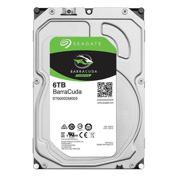 Жесткий диск  6TB Seagate Barracuda (ST6000DM003)  <SATA3, 5400, 256Mb>