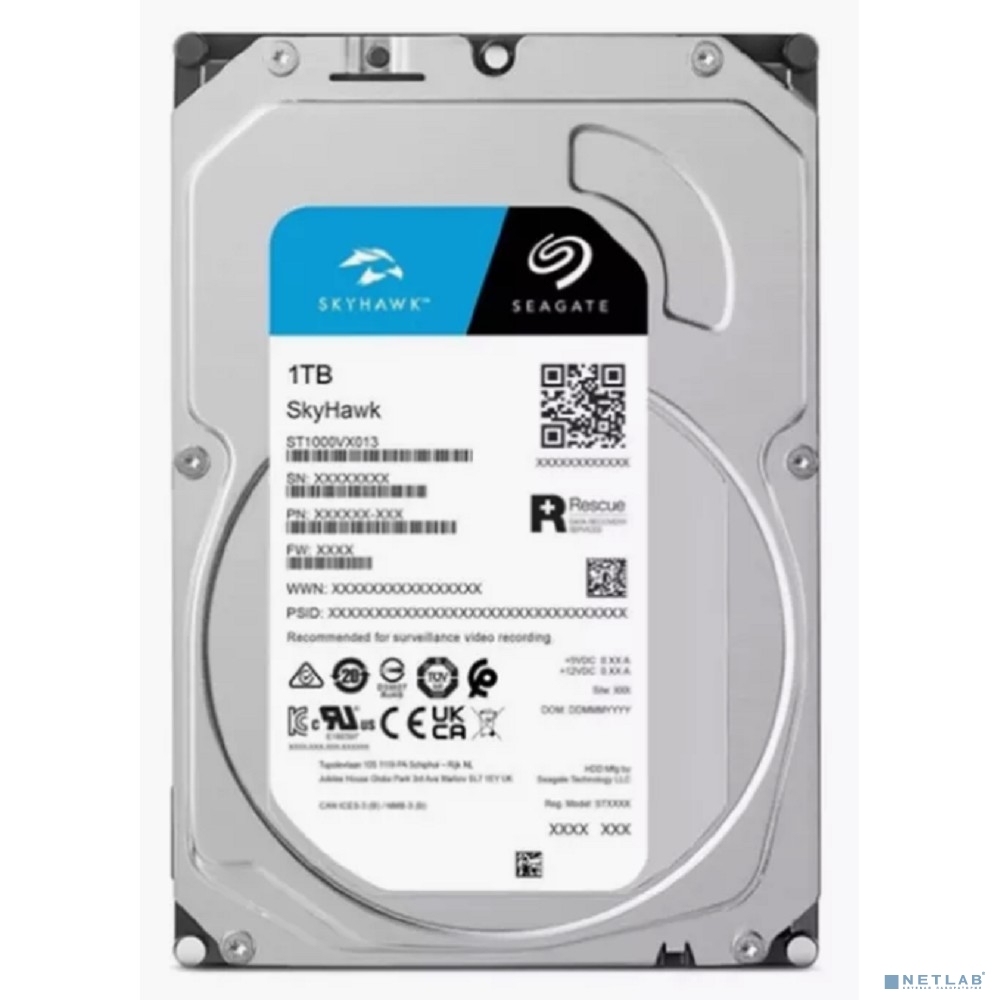 Жесткий диск  1TB Seagate SkyHawk (ST1000VX013) <SATA3, 5900, 256Mb>