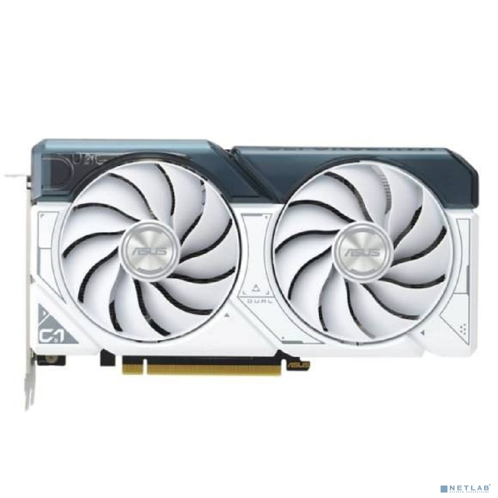 Видеокарта  8GB Asus DUAL-RTX4060TI-O8G-WHITE <RTX4060Ti, GDDR6, 128b, HDMI, 3xDP, RTL>