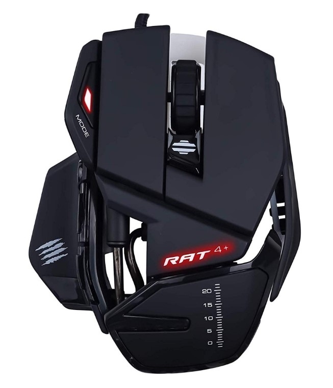 Мышь Mad Catz R.A.T. 4+ <7200 dpi, 9 кнопок, USB> оптическая (черная)