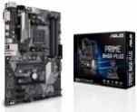 Сист.плата Asus PRIME B450-PLUS <AM4 B450 4xDDR4 6xSATA3 M.2 2xPCI-E16 DVI HDMI USB3.1 ATX>