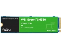 Накопитель SSD  240GB WD Green SN350 (WDS240G2G0C) <M.2 2280, NVMe, PCI-Ex4 3.0>