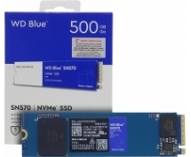 Накопитель SSD  500GB WD Blue SN570 (WDS500G3B0C) <M.2 2280, NVMe, PCI-Ex4 3.0>