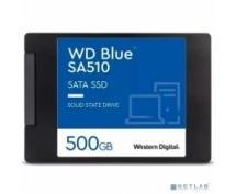 Накопитель SSD  500GB WD Blue SA510 (WDS500G3B0A) <2.5", 7мм, SATA3>