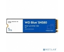 Накопитель SSD 1TB WD Blue SN580 (WDS100T3B0E) <M.2 2280, NVMe, PCI-Ex4 3.0>