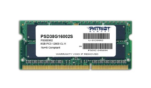 Модуль памяти SO-DIMM DDR3 8GB 1600МГц Patriot (CL11, 1.5V) (PSD38G16002S)