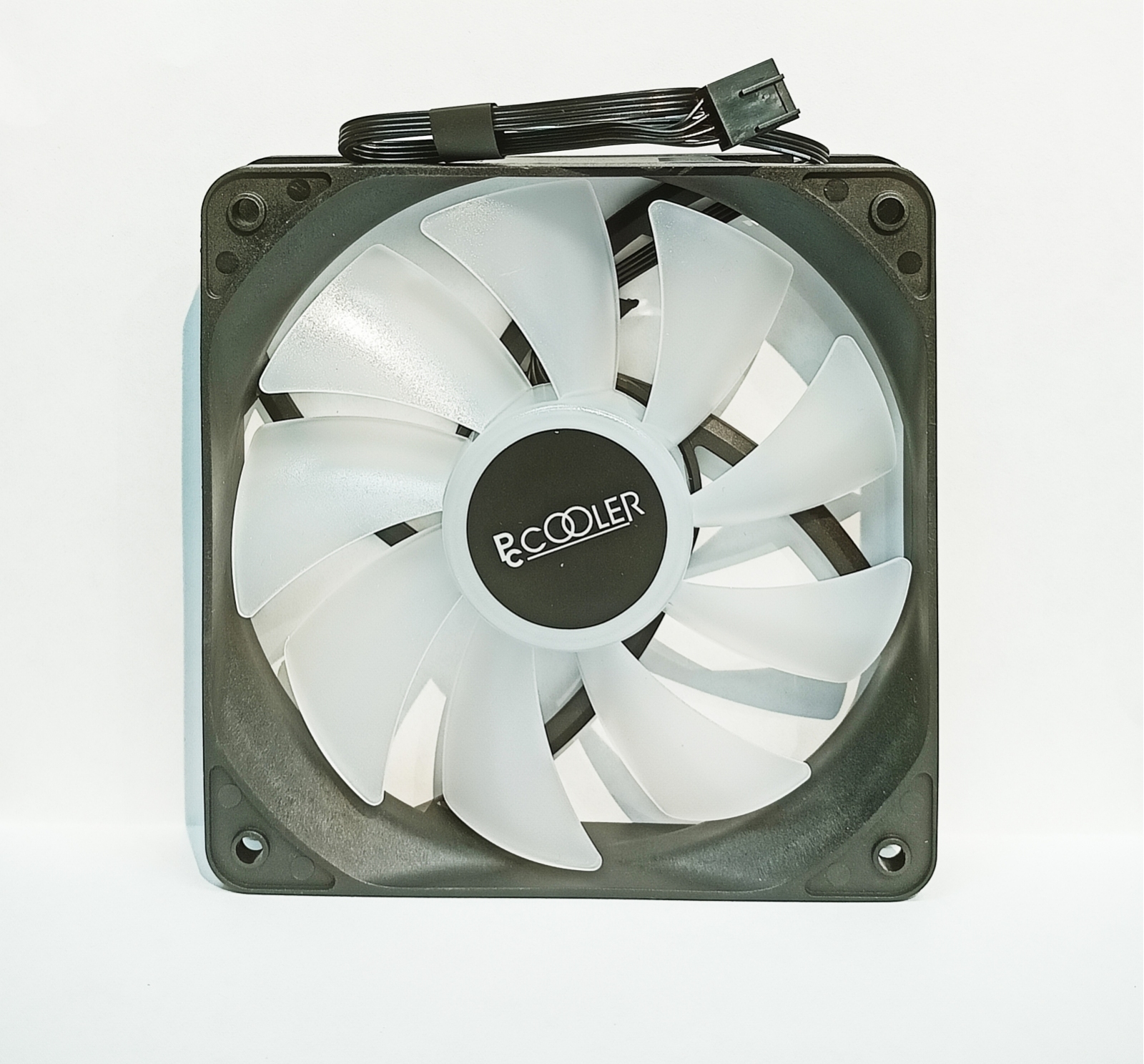 Вентилятор PCcooler VS1212MS-RA01 <120x120x25, PWM, OEM, 0.38A, ARGB + PWM> (разноцветная подсветка)