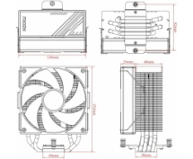 Система охлаждения ID-Cooling FROZN A410 BLACK <115x/1200/1700/AMx> (220Вт, PWM, <30dB, 152мм)