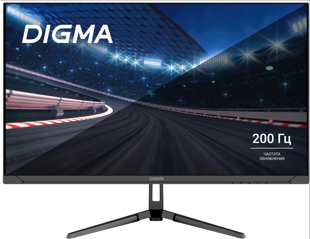 Монитор 23.8" Digma 24P410F <2мс, 1920x1080, IPS, 200Hz, HDMI, DP, GS/FS> (черный)