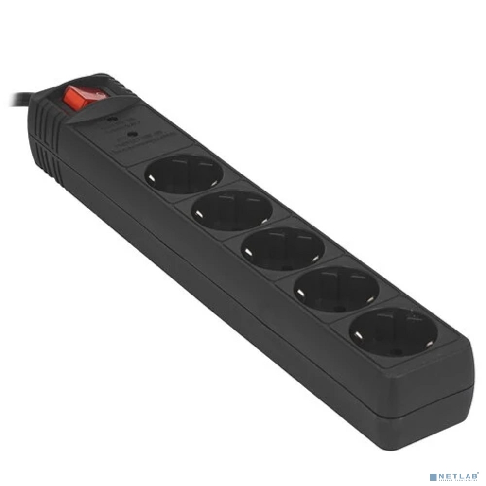 Сетевой фильтр Energenie SPG5-C-15 4.5m. 16А черный