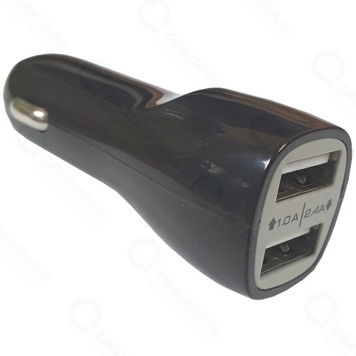 Автомобильный адаптер Continent ZA20-292BK 2A/2*USB <черный>