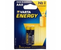 Элемент питания LR03 VARTA Energy AAA BL2 (4103) (2шт)