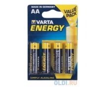 Элемент питания LR6 Varta Energy AA BL4 (4106) (4шт)