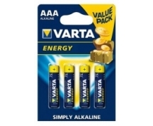 Элемент питания LR03 VARTA Energy AAA BL4 (4103) (4шт)