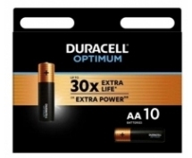 Элемент питания LR6 Duracell 10BL OPTIMUM AA  (10 шт в уп-ке)