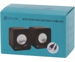 Колонки Oklick OK-331 <2.0, 2х3Вт RMS> (черные)