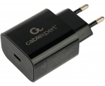 Зарядное устройство USB Gembird/Cablexpert (MP3A-PC-45) <QC3.0, 20Вт, 3А, 1xType-C> (черный)