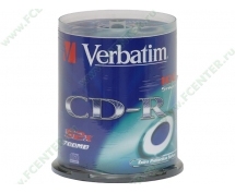 Диски CD-R 700MB Verbatim 52x (43411) <100 шт, на шпинделе, упаковка>