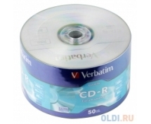 Диски CD-R 700MB Verbatim 52x (43787) <50шт, bulk, упаковка>