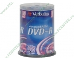 Диски DVD-R 4.7Gb Verbatim 16х (43549) <100 шт, на шпинделе, упаковка>