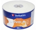 Диски DVD-R 4.7Gb Verbatim 16x (43793) <50 шт, на шпинделе, упаковка> Printable