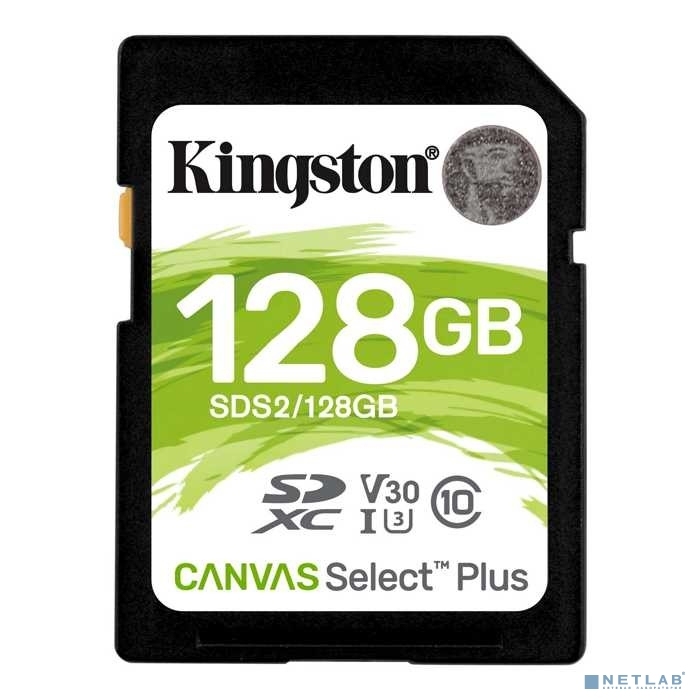 Карта памяти SecureDigital Card 128GB Kingston Canvas Select Plus UHS-I U1 (SDS2/128GB)