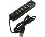 Разветвитель USB 2.0 Buro (BU-HUB7-1.0-U2.0) 7xUSB2.0 (черный)