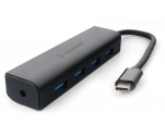 Разветвитель USB 3.0 Type-C Gembird UHB-C364 (4xUSB3.0) (активный, разъем DC)