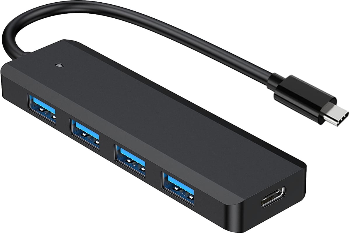 Разветвитель USB 3.0 Type-C Gembird UHB-C424 (4xUSB3.0) (активный, разъем Type-C)