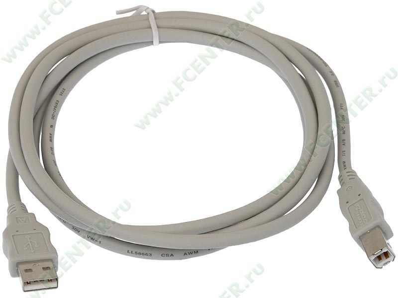 Кабель USB 2.0 A(m) - B(m) 1.8m