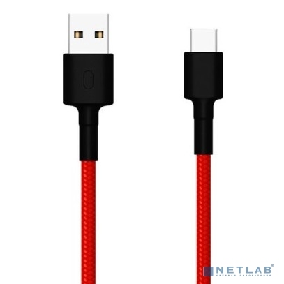 Кабель USB 2.0 A(m) - Type-C(m) 1.0m XIAOMI Mi Braided (SJX10ZM) (красный)