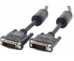 Кабель DVI-D(m) - DVI-D(m)  1.8м Gembird Cablexpert (CC-DVI2-BK-6) <Dual Link> (черный)