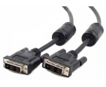 Кабель DVI-D(m) - DVI-D(m)  3.0м Gembird Cablexpert (CC-DVI2-BK-10) <Dual Link> (черный)