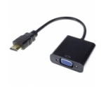 Переходник HDMI(m) - D-Sub(f) Gembird Cablexpert (A-HDMI-VGA-04) 0.15м