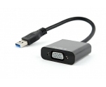 Переходник USB 3.0 A(m) -> D-Sub(f) Cablexpert (AB-U3M-VGAF-01) черный