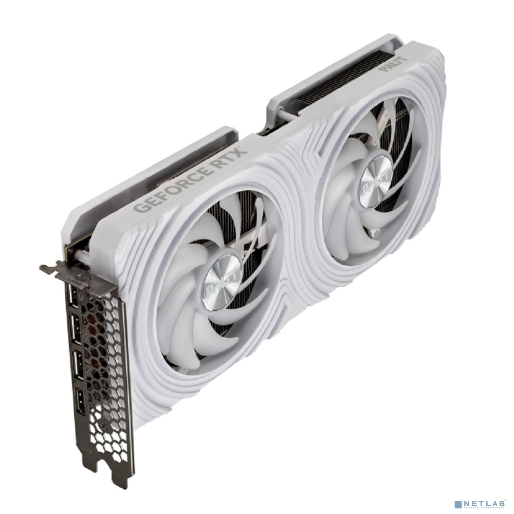 Видеокарта  8GB Palit RTX 4060Ti Dual White <GDDR6, 128b, HDMI, 3xDP, RTL>