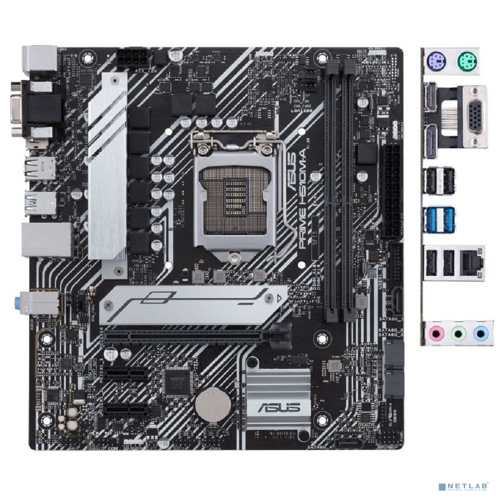 Сист.плата Asus PRIME H510M-A <1200 H510 2xDDR4 4xSATA3 M.2 PCIe16 D-sub HDMI DP mATX>