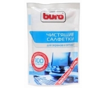 Чистящие салфетки BURO BU-Zscreen (Запасной блок, 100шт) для экранов и оптики