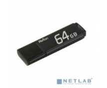 Накопитель  64GB Netac U351 (NT03U351N-064G-20BK) <USB2.0> (черный)