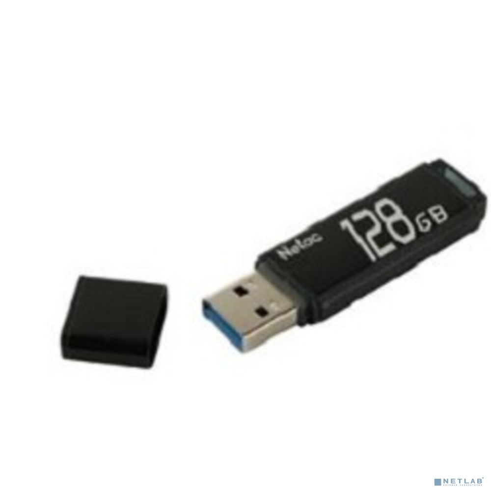 Накопитель 128GB Netac U351 (NT03U351N-128G-30BK) <USB3.0> (черный)