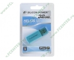 Накопитель  32GB Silicon Power Helios 101 (SP032GBUF2101V1B) <USB2.0> <синий>