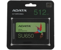 Накопитель SSD  512GB ADATA Ultimate SU650 (ASU650SS-512GT-R) <2.5", 7мм, SATA3>