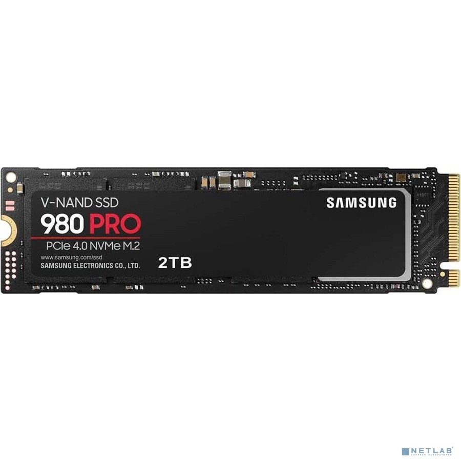 Накопитель SSD 2TB Samsung 980 PRO (MZ-V8P2T0BW) <M.2 2280, NVMe, PCI-Ex4 4.0>