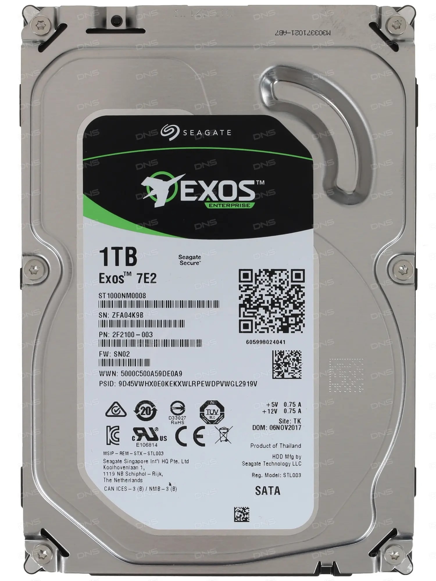 <уценка> Жесткий диск  1TB Seagate Enterprise Capacity (ST1000NM0008) <SATA3, 7200, 128Mb>