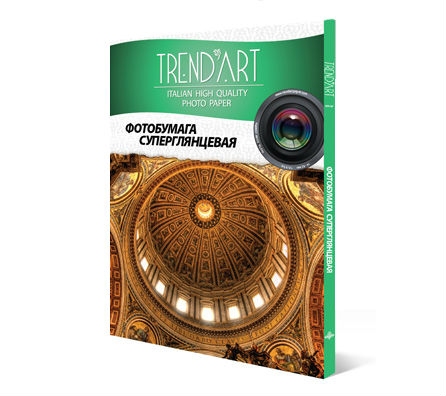 Фотобумага TrendArt Premium High Glossy Inkjet А4, 260г, 20 листов, покрытие RC-base